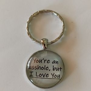 🆕 Silver Tone Novelty Keyring